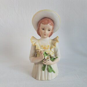 Cybis Mary Mary Figure 10.25" Bisque Porcelain #472 USA 1974 Limited Edition Vtg